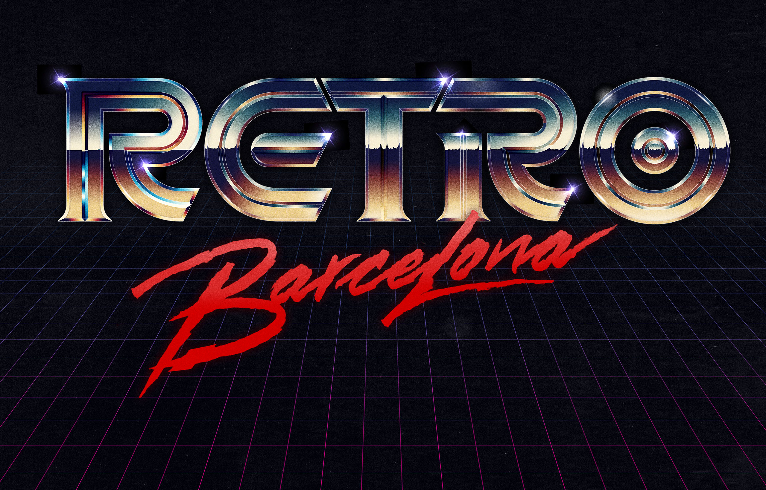 lettering for Retro Barcelona 2022