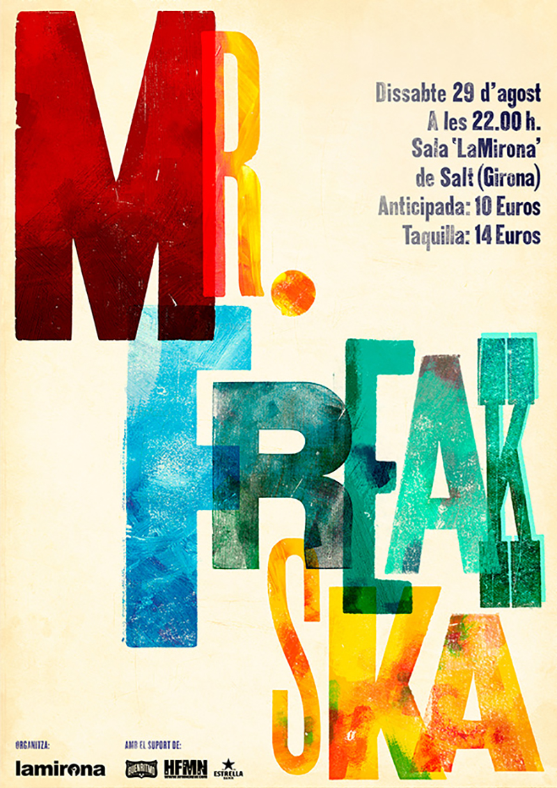 Mr. Freak SKA concert posters