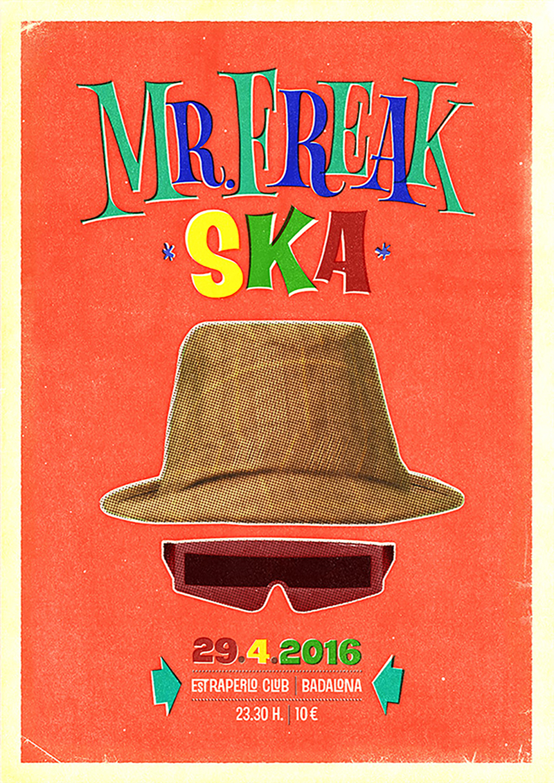 Mr. Freak SKA concert posters