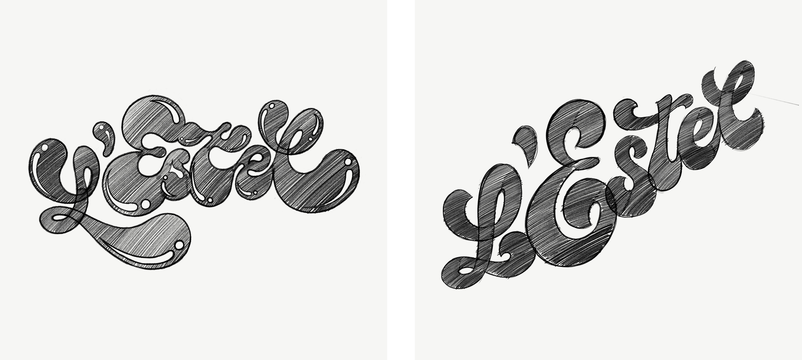 Lettering sketches