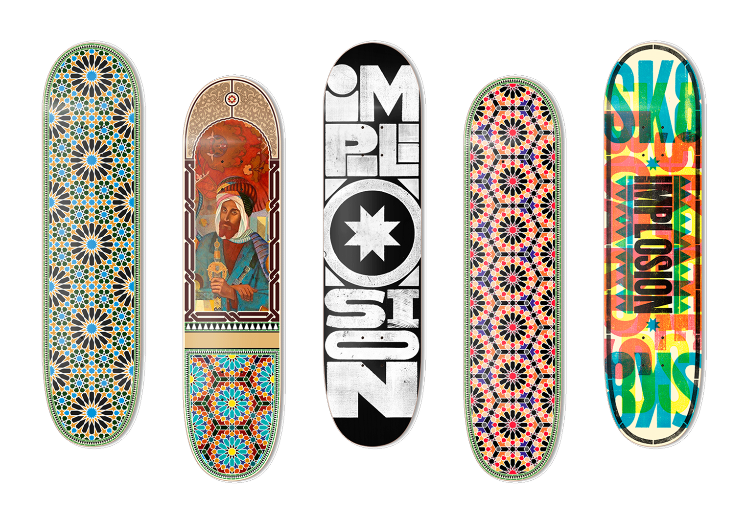 Implosion skateboards